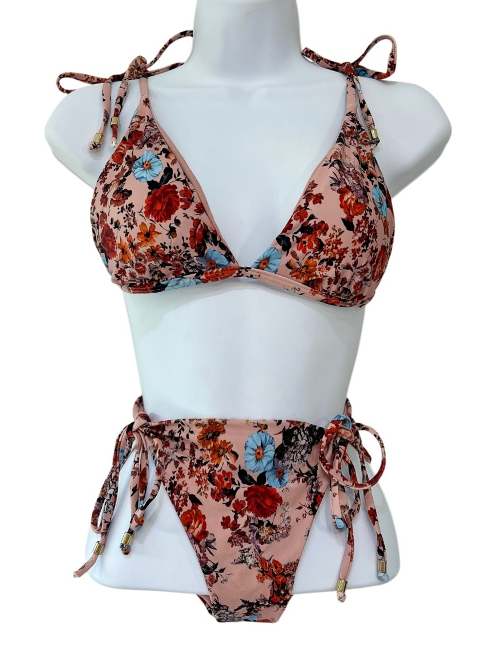 Ella Moss Gypsy Garden Floral String Bikini Set Medium